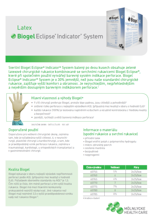 Operační rukavice ECLIPSE INDICATOR SYSTÉM