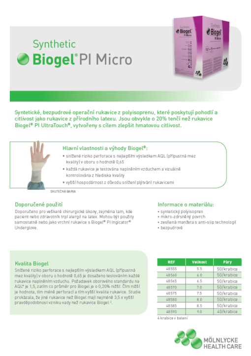 Operační rukavice PI MICRO