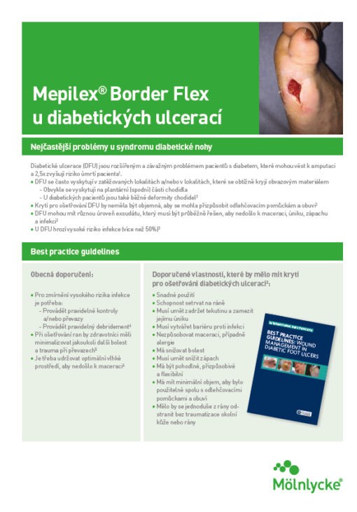 Mepilex Border Flex - DFU, leták á 50ks (CZ)