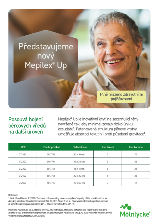 Mepilex Up, leták úhrady á 50ks (CZ)